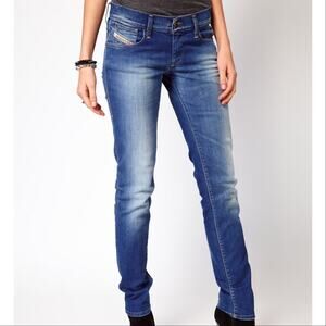 Diesel Getlegg Slim Skinny Distressed‎ Jeans